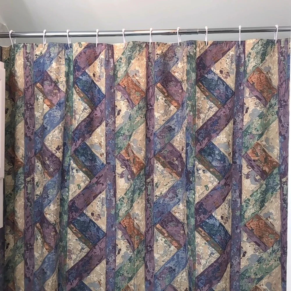 Wamsutta Geometric Shower Curtain